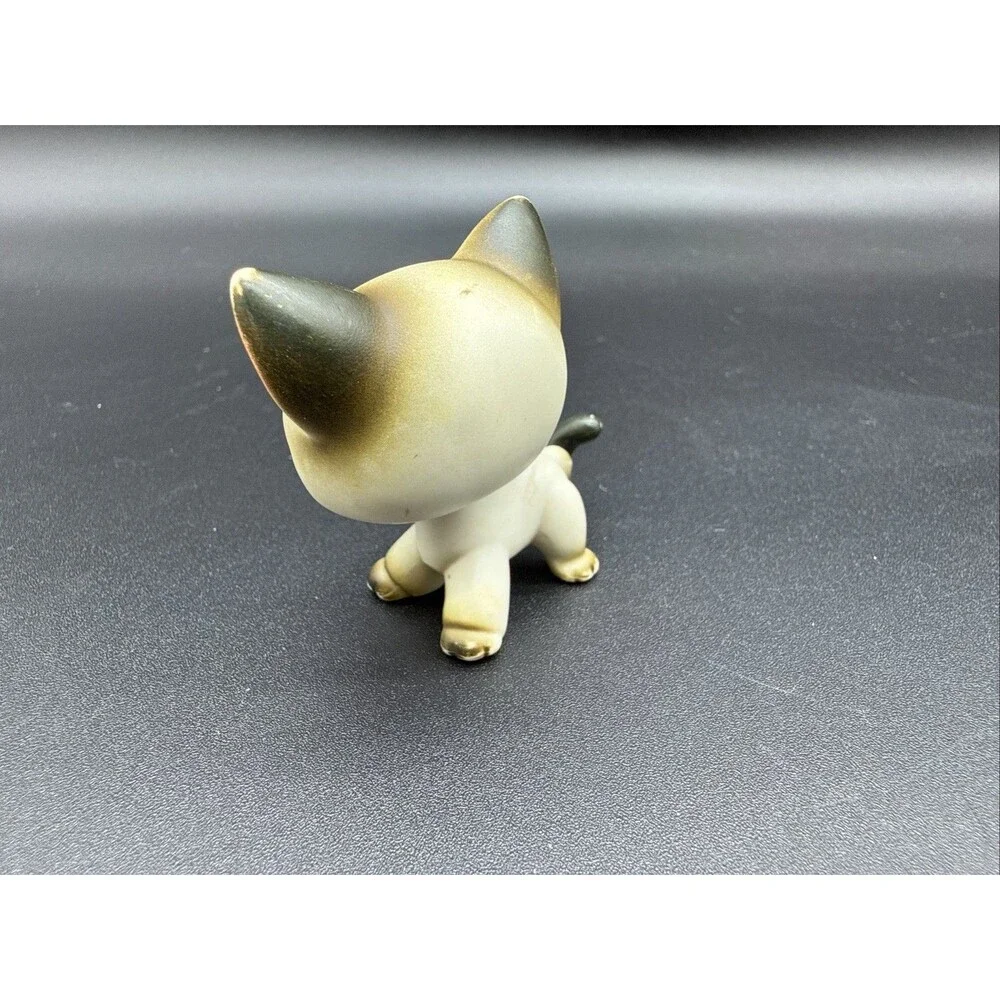 Littlest Pet Shop #5 Siamese Shorthair Cat Authentic LPS 2004